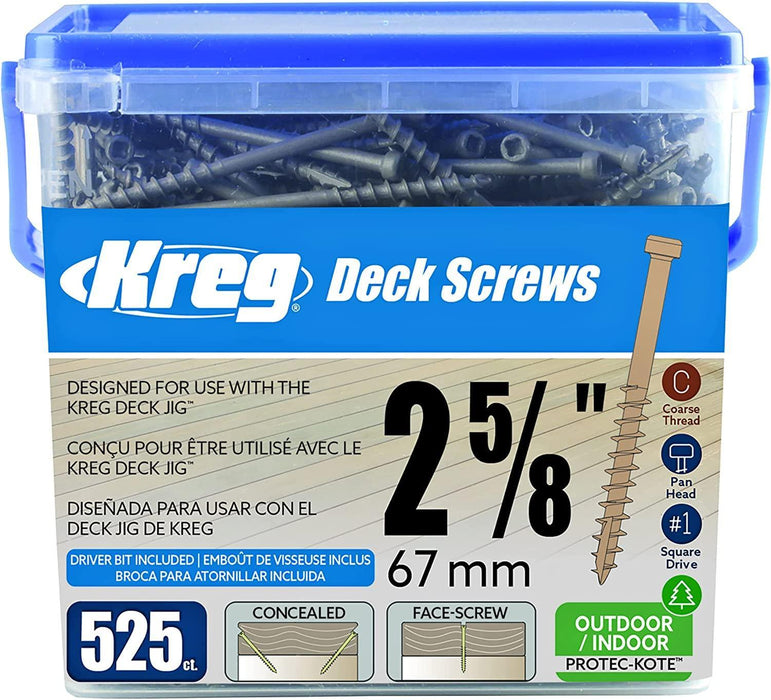 ウッドデッキ用スクリュー 67mm (525本入) - Kreg Japan